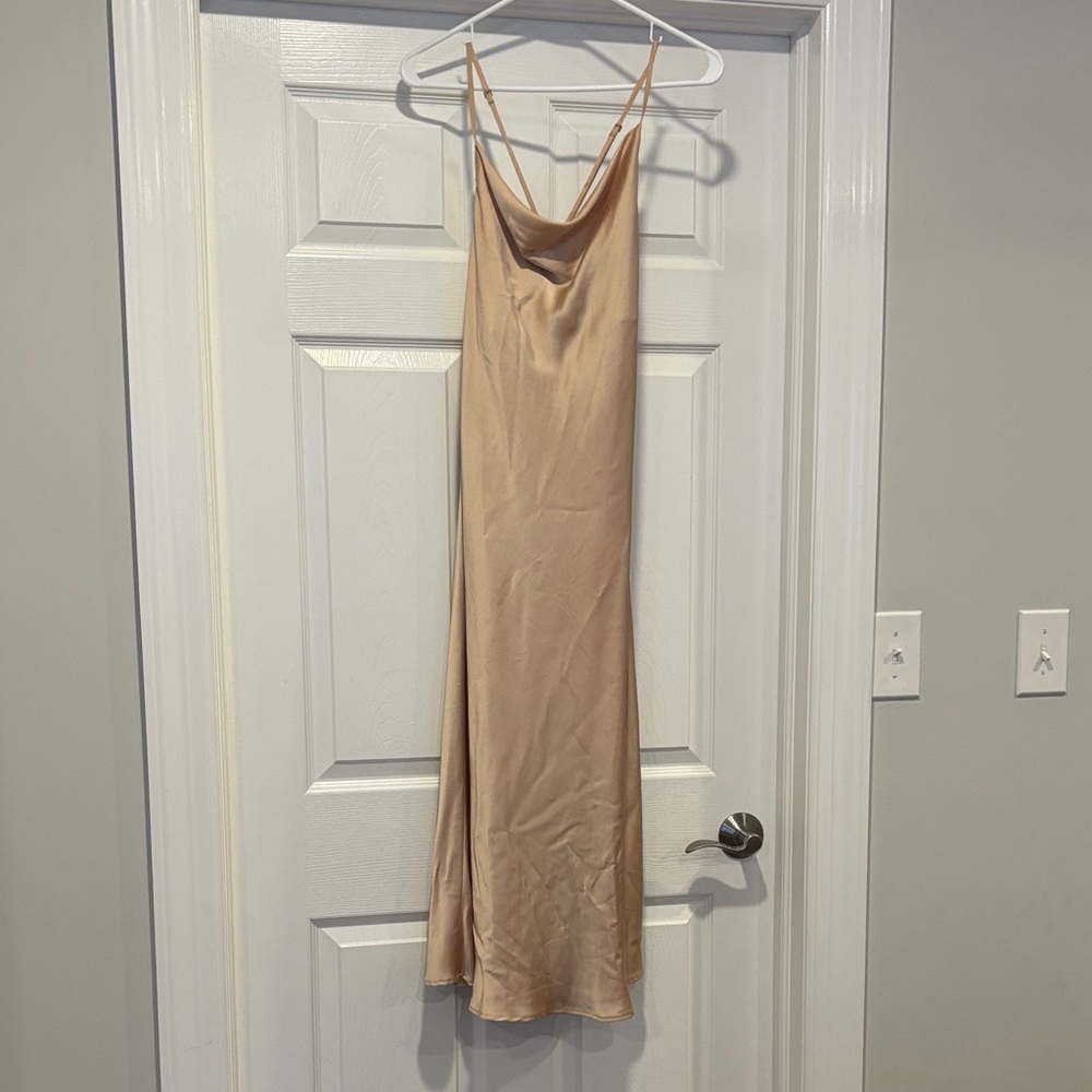 Show Me Your MuMu Beige Maxi Dress